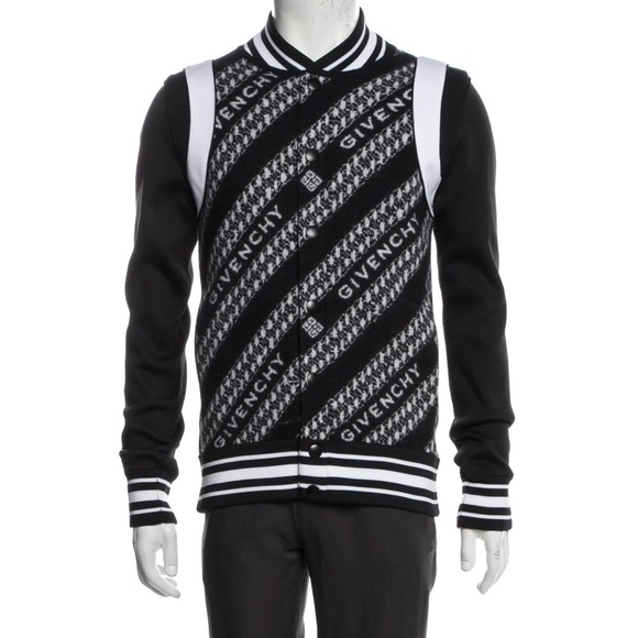 Givenchy Other - Givenchy Logo Reversible Black & White Men's Fitted Bomber Jacket NEW